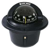 Bússola embutida Ritchie Navigation F-50 preta