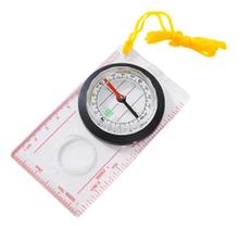 Bússola Lupa E Régua Nautika Mapa Camping Montanha Trilha