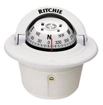 Bússola Náutica Ritchie Hf-50 De Embutir 12V Em Led Lancha