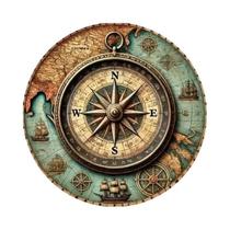 Bússola Náutica Vintage À Prova De Intempéries Para Decoração De Casa E Jardim, Presente Para