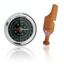Bússola Profissional Caça Trilha Apito Profissional Codorna