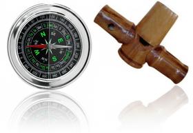 Bússola Profissional Caça Trilha Apito Profissional Uru