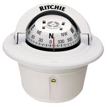 Bússola Ritchie Explorer embutida F-50W branca