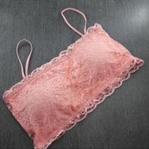 Bustiê Rendado com Bojo Top Faixa Renda Alça Fininha