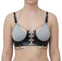 Bustiê XTC BT044 Couro Legítimo