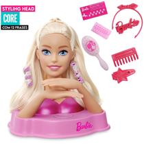 Busto Barbie Boneca Cabeleireira Com Acessórios Fala Frases 1291 - Pupee