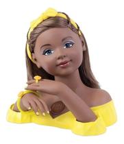 Busto Boneca Charmosa Negra Cotiplás Com Som Busto Boneca Charmosa Negra Cotiplás Com Som