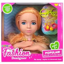 Busto Boneca Fashion Designer Loira - Toys Import