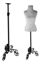 Busto Costureira Feminino Tam 40 C/ Pedestal Vintage