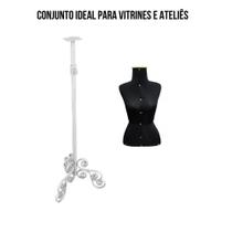 Busto Costureira Feminino Tam 40 C/ Pedestal Vintage- Sofisticado e Resistente
