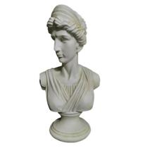 Busto Decorativo Branco Romana Formosa Finos Traços Busto Decorativo Branco Romana Formosa Finos Traços