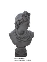 Busto decorativo em resina cinza Busto decorativo em resina cinza