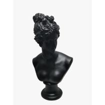 Busto Decorativo Romana Black c Base Formosa Busto Decorativo Romana Black c Base Formosa