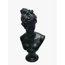Busto Decorativo Romana Black c Base Formosa Busto Decorativo Romana Black c Base Formosa