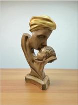 Busto em Gesso Mãe e filho Decorativo Busto em Gesso Mãe e filho Decorativo