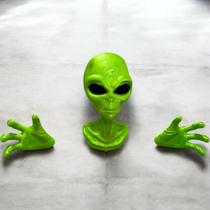 Busto Et Extraterrestre Verde De Parede Busto Et Extraterrestre Verde De Parede