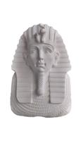 Busto Faraó Tutancâmon Gesso Cru Para Pintar Decorar 22 CM - Arte & Decoração