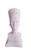 Busto Nefertiti Rainha do Egito Egípcia Gesso Cru Para Pintar Decorar 23CM - Arte & Decoração