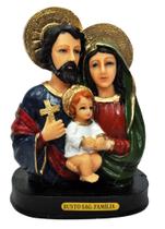 Busto Sagrada FamÍLia Pintado Altura 13cm Resina