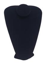 Busto Veludo Grande Preto para Colares