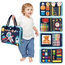 Busy Board Book Lercaii Montessori Toy de 1 a 4 anos Busy Board Book Lercaii Montessori Toy de 1 a 4 anos
