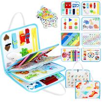 Busy Board Esjay Toddler Toys Montessori Toys, dinossauro branco de mais de 3 anos