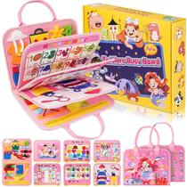 Busy Board Goobaetoy para crianças de 2 a 4 anos, menina 30 em 1 Busy Board Goobaetoy para crianças de 2 a 4 anos, menina 30 em 1