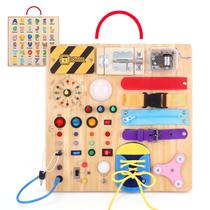 Busy Board Iabedi Montessori Toys para meninos de 1 a 3 anos