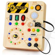Busy Board OAKJAR com 13 luzes LED para criança de 1 ano ou mais