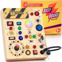 Busy Board RichBoy para crianças de 1 a 3 anos com brinquedos sensoriais de luz LED Busy Board RichBoy para crianças de 1 a 3 anos com brinquedos sensoriais de luz LED