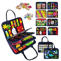 Busy Board TenFans Montessori Toy 35 atividades de 1 a 4 anos