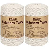 Butchers Twine Vivifying, 2 peças x 400 m, 2 mm, algodão seguro para alimentos Butchers Twine Vivifying, 2 peças x 400 m, 2 mm, algodão seguro para alimentos
