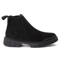 Butina Chelsea em Couro Nobuck com Sola Tratorada Palmilha Gel PU Butina Chelsea em Couro Nobuck com Sola Tratorada Palmilha Gel PU