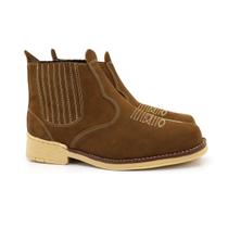 Butina de Couro Legítimo Cowboy Ferreira César Botina Rural Masculina Montaria Bico Quadrado Rodeio Butina de Couro Legítimo Cowboy Ferreira César Botina Rural Masculina Montaria Bico Quadrado Rodeio