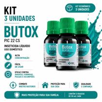 BUTOX 20ml Antipulgas Carrapaticida Sarnicida Mosquicida KIT C/ 3