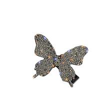 Butterfly Piscando Diamante Grande Borboleta Grampo lateral hairpin
