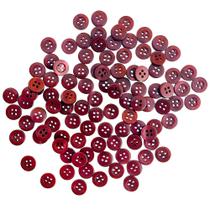 Button Metalandbrassco Wine Sewing 16L (10 mm) Vermelho Marrom 100 unidades Button Metalandbrassco Wine Sewing 16L (10 mm) Vermelho Marrom 100 unidades