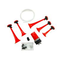 Buzina Ar Eletropneumática 5 Cornetas com Compressor Ar 12V Verdureira