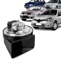 Buzina Automotiva Fiamm Clio 1996 a 2016 Am80sx L Conector Jpt Grave 12v Caracol 2 Terminais