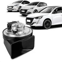 Buzina Automotiva Fiamm Peugeot 208 2013 a 2025 Am80sx H Conector Jpt Agudo 12v Caracol 2 Terminais