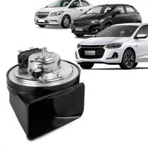 Buzina Automotiva Onix Prisma 2013 a 2023 Am80sx L Conector Uscar Grave 12v Caracol 2 Terminais