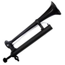 Buzina Bike Corneta Jumbão 48x12cm Bomba De Ar Preto