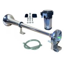 Buzina Caminhão Marítima Navio Cromada 12v C/ Compressor