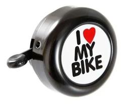 Buzina Campainha Trim Trim Para Bike I Love My Bike Preta