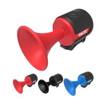 Buzina de bicicleta elétrica Chrisphil 120dB à prova d'água, leve, vermelha