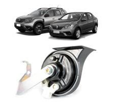 Buzina Elétrica Caracol 12V Renault Clio 1216 Duster 2125 Logan 1325 Sandero 0825