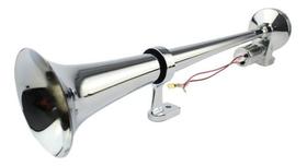 Buzina Marítima Caminhão Metal Cromada Bivolt Corneta 45cm