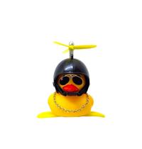 Buzina silicone Elleven pato com capacete preto bola 8