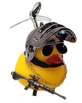 Buzina Silicone Pato Com Capacete Cromado - ELLEVEN Buzina Silicone Pato Com Capacete Cromado - ELLEVEN