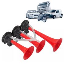 Buzina Verdureiro Caminhão Carro 3 Corneta A Ar Automotiva